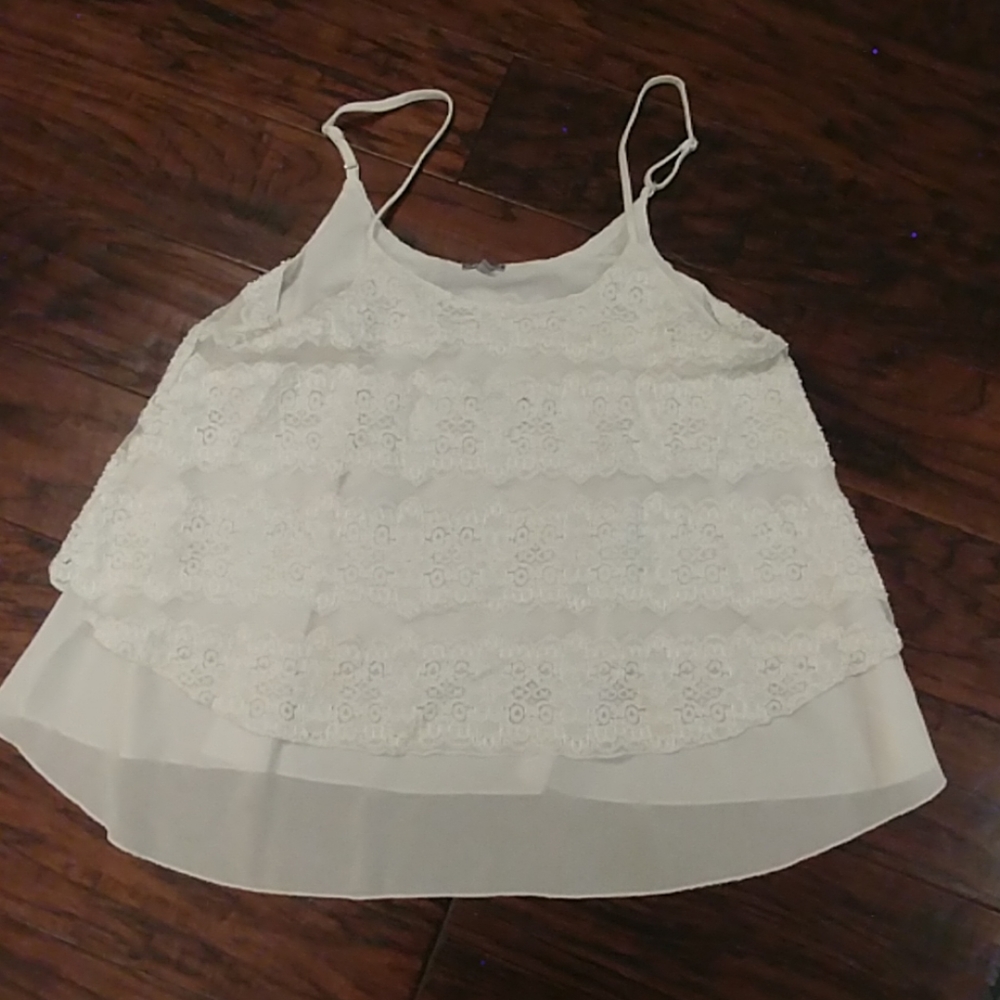White lace top